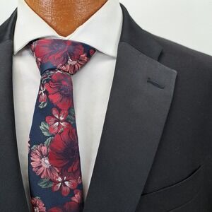 Tommy Hilfiger Mens 44S Black Tuxedo Suit Jacket Wool Formal Wedding Black Tie